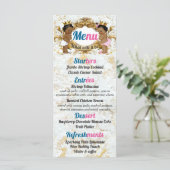 ピンク|青エレガントいアフリカの性別で写真メニューを表示 メニュー (スタンド正面)