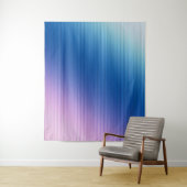 ピンク – 青グラデーシストライプのョン タペストリー (インサイチュ)