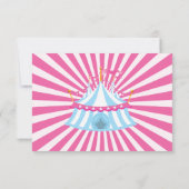 ピンク、青|のカーニバルのサンキューカード サンキューカード (裏面)