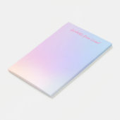 ピンク,青,グラデーション,パステルフェミニン,ガーリー,フォー ポストイット (アングル)