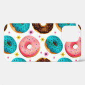 ピンク、青、チョコレートdの水彩パターン Case-Mate iPhoneケース (裏面 (横))