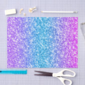ピンク、青、紫のグラデーショングリッターテクスチャ 薄葉紙 (クラフト)
