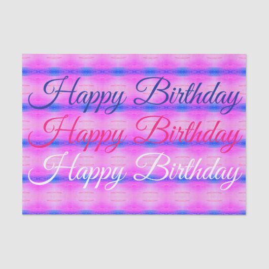 ピンク（青） 薄葉紙 (正面)