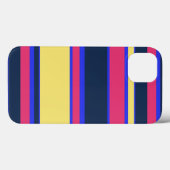 ピンク、黄色および青のストライプCase-Mate iPhone cas Case-Mate iPhoneケース (裏面 (横))