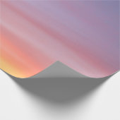 ピンク、黄色、紫の曇り空 ラッピングペーパー (角)