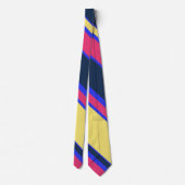 ピンク、黄、青の各ストライプ色 ネクタイ (裏面)