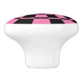 ピンク、黒 セラミックノブ (側面)