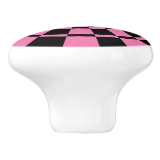 ピンク、黒 セラミックノブ (側面)