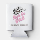 ピンク Let's Go Girls バチェロレッテ 結婚前お披露目 缶クーラー (裏面)