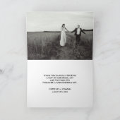 ピンク | Peach Branches 結婚's Thank You Photo Card サンキューカード (内部)