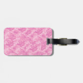 ピンクACU迷彩柄カモフラージガールモノグラムラゲージタグ ラゲッジタグ (裏面横)