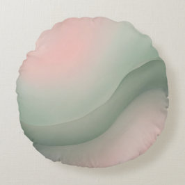 ピンクAIアートのボール ラウンドクッション