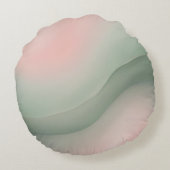 ピンクAIアートのボール ラウンドクッション (裏面)