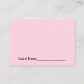 ピンクBBQベビーシャワーおむつラッフルチケット エンクロージャーカード (裏面)