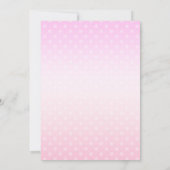 ピンクBOOリトル幽霊ハロウィーン誕生日パーティー 招待状 (裏面)