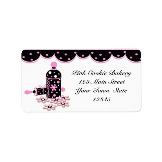 ピンクCookie、ベーカリーラベル ラベル (正面)