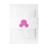 ピンクD20サイコロ結婚ズベリーバンド 招待状ベリーバンド (正面例)