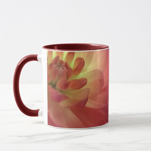 ピンクDaliaは上がり、 マグカップ (左)