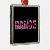 ピンクDANCEウィズバレリーナ切り出し メタルオーナメント (右)