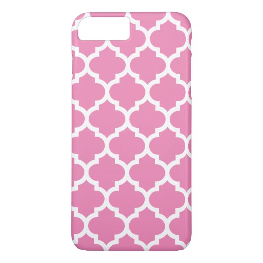 ピンクDIY BGホワイトモロッコクローバー#5 Case-Mate iPhoneケース (裏面)