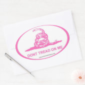 ピンクDMTOM 楕円形シール (封筒)