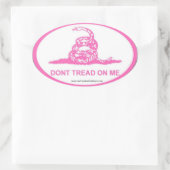 ピンクDMTOM 楕円形シール (バッグ)