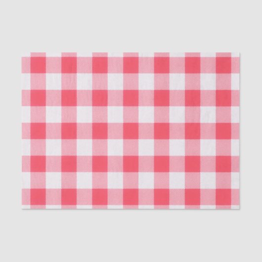 ピンクGInghamパターン 薄葉紙 (正面)