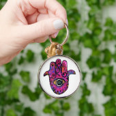 **ピンクHAMSA ** キーホルダー (手)