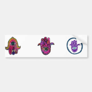 **ピンクHAMSA ** バンパーステッカー