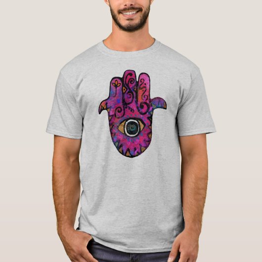 **ピンクHAMSA ** Tシャツ (正面)