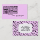 ピンクHI及びこんにちは! 違うなLanguanges 名刺 (正面/裏面)