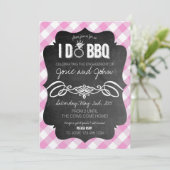 ピンクIドゥBBQ招待状 招待状 (スタンド正面)