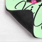 ピンクI愛私の子猫のTシャツおよびギフト マウスパッド (コーナー)