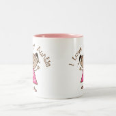 ピンクI愛Gift私の叔母さん ツートーンマグカップ (中央)