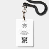 ピンクID |社員の写真ID会社のセキュリティ バッジ (裏面（ネックストラップ付）)