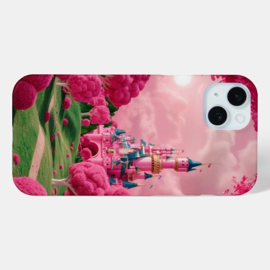 ピンクIphone 13ケース Case-Mate iPhoneケース (裏面 (横))