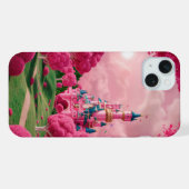 ピンクiPhone 13 カフォン iPhoneケース (裏面横)