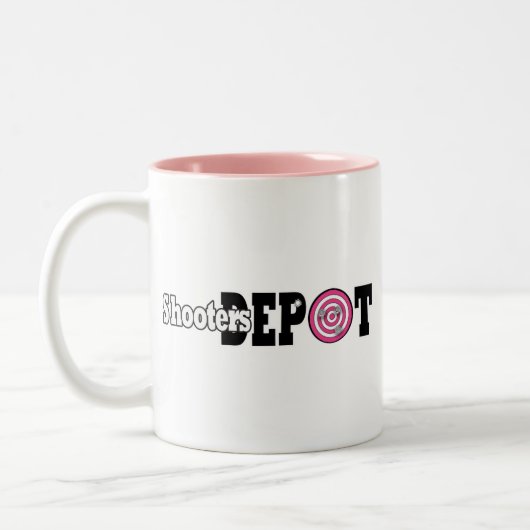 ピンクlogo1弾丸 ツートーンマグカップ (左)