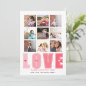 ピンクLOVEとハートバレンタインデー9枚 シーズンカード (スタンド正面)