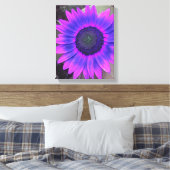 ピンクNパープルヒマワリキャンバスプリント キャンバスプリント (インサイチュ (寝室))