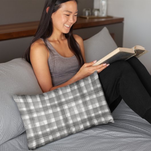 ピンクnホワイトウォーター色ジンガム市松模様にパターン 枕カバー