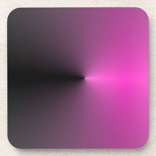 ピンクn黒いポイント コースター (正面)