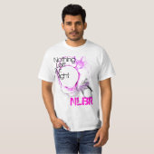 ピンクNLBRのワイシャツ Tシャツ (正面フル)