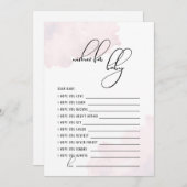 ピンクOh赤ちゃんシャワーがベビーを願う 招待状 (正面/裏面)