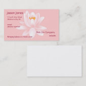 ピンクOMの記号の名刺 名刺 (正面/裏面)