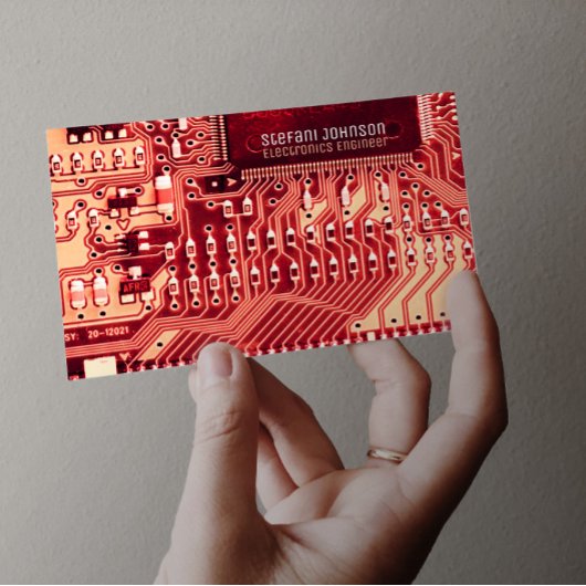 ピンクPCBプリント回路、技術エンジニアリング 名刺