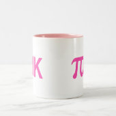 ピンクPI NK ツートーンマグカップ (中央)