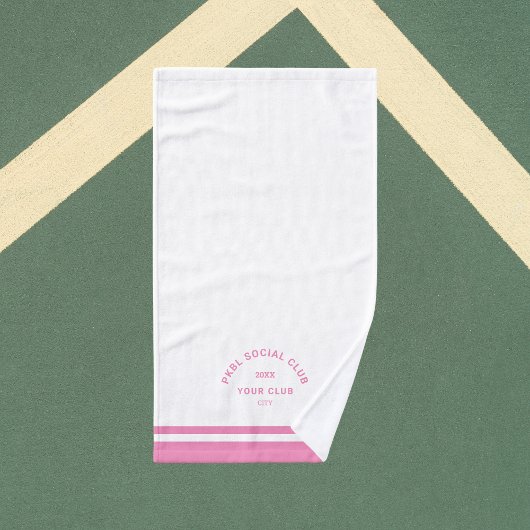 ピンクPKBLソーシャルクラブクレストピックボール ハンドタオル