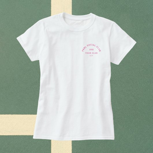 ピンクPKBLソーシャルクラブクレストピックボール Tシャツ
