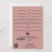 ピンクQRコードサービス注4月のギフト証明書 (裏面)